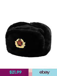 Factory Products Russian Winter Hat Ushanka With Soviet Army Badge Free Shipping Winter Fur Hat Russian Winter Hat Ushanka