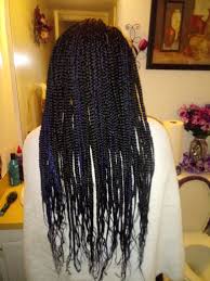 Singles Black And Blue Braids Singles Triangles Braids Hair Styles Braids Black Hair