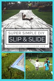And the wipeouts are insane. Diy Slip And Slide Homemade Slip And Slide Kids Slide Slip And Slide Kickball