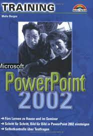 Wenn sie nach einer kochfigur für powerpoint suchen, dann ist dies genau das richtige für sie! Microsoft Powerpoint 2002 M T Training Schritt Fur Schritt Bild Fur Bild In Powerpoint 2002 Einsteigen Malte Borges 9783827261816 Amazon Com Books