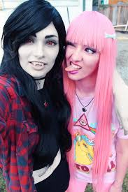 Awesome Marceline And Bubblegum Cosplay Album On Imgur I made the bass for halloween when i was 10 and i am now 16. awesome marceline and bubblegum cosplay