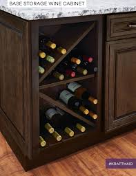 Kraftmaid Wine Storage Doubles As A Convenient Place To Keep Wine And A Sophisticated Touch In Your Kitchen S De Wine Cabinets Built In Wine Rack Wine Storage