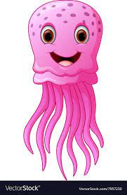 Illustration Of Funny And Beautiful Jellyfish Download A Free Preview Or High Quality Adobe Illustrator A Cartoon Sea Animals Cartoon Animals Pictures To Draw