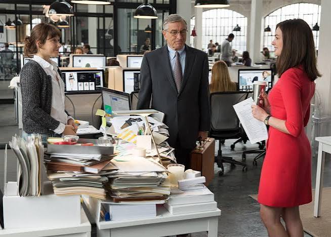 The Intern with Robert De Niro and Anne Hathaway directed by Nancy Meyers,  reviewed.