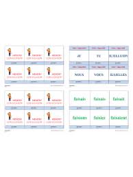 Techniques de conjugaison pour enfants (doc). Librairie Interactive Memory Imparfait Faire Prendre Pouvoir Devoir