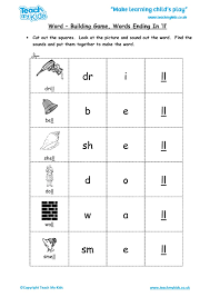 Today we are sharing a free alphabet tracing book, perfect for kids who are struggling to learn letter names. Word Building Game Words Ending In Ll Tmk Education