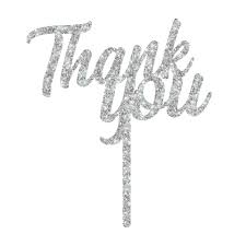 This is an instant download digital file. Thank You Cake Topper Cake Decorations