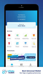 Download Crypto Wallet On Mobile Ios Android Apk Infinito Wallet In 2020 Internet Protocol Address Human Traffic Android