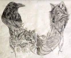 Enchanting Shaman S Necklace Sacred Tattoo Design Earth Sea The Eternal Mystery Sacred Tattoo Shaman Tattoo Raven And Wolf