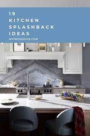Remo white gloss kitchen with grey shimmer 20mm quartz worktops 19 Best Kitchen Splashback Ideas My Fresh Digs