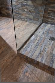 Rustic bathrooms wood bathroom bathroom flooring master bathrooms bathroom ideas wood tile shower bathroom cabinets bathroom small wood tile in a shower! 33 Wood Tile Bathroom Ideas Wood Tile Shower Designs
