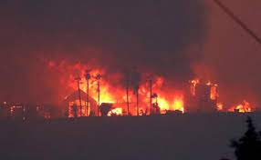 Calor y vientos aumentan el riesgo de incendios en el sur de california. California Registra El Peor Incendio De Su Historia Hoy