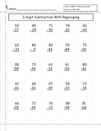 There are a range of 2 digit subtraction sheets, which require no regrouping. 2 Digit Math Worksheets Math Subtraction Worksheets First Grade Math Worksheets 2nd Grade Math Worksheets