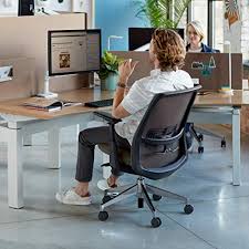 Haworth Soji Office Chair With Ergonomic Adjustments And Flexible Mesh Back Water Buy Online In Bahamas At Bahamas Desertcart Com Productid 113331580