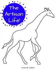 Are you wanting to bring an extra dimension to your art? Free Printable Giraffe Outlines Templates The Artisan Life