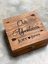 Our Adventures Box Gift Box Keepsake Box Wooden Gift Etsy Keepsake Boxes Wooden Gifts Trendy Gift Idea
