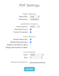 Pdf Options And Customizations