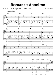 Print And Download Romance Anonimo Sheet Music For Piano Sheet Music Piano Sheet Music Romance