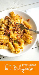 Tofu Bolognese Vegetarisch Vegan Madame Cuisine Tofu Vegetarisch Tofu Rezepte Einfach
