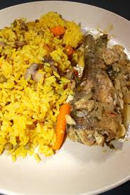 Riz Aux Legumes Parfume Au Colombo Saveur Curry Court Bouillon De Poisson Merlan Antillais Cuisine Reunionnaise Riz Aux Legumes Cuisine Creole