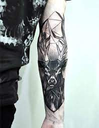 Geometric Tattoos For Men Tattoos Stag Tattoo Geometric Animal Tattoo