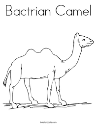 There are tons of great resources for free printable color pages online. Bactrian Camel Coloring Page Twisty Noodle