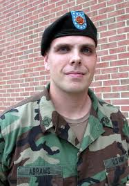 Army Pfc. Richard Abrams, of Headquarters Command Battalion, Fort Myer, in  Arlington, Va., said he joined