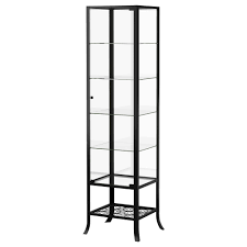 Klingsbo Vitrine Schwarz Klarglas Ikea Deutschland Glasschrankturen Glasvitrine Vitrine