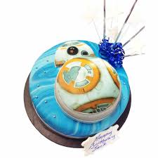 It is also for this reason that the star wars cakes are immensely popular with ardent fans of the film series. Bb 8 Star Wars Two Tier Cake The Cake Store
