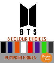 When you're having a good time but bts changes their name & logo. Bts Logo Kpop Sticker Vinyl Jimin Bts Army Fandom 3 19 Picclick Uk