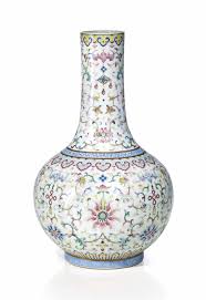 Vase En Porcelaine De La Famille Rose Chine Dynastie Qing Epoque Jiaqing 1796 1820 Flowers Plants All Other C Vase Chinese Pottery Antique Porcelain