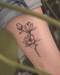 Magnolias For Kendra For Her 28th Birthday Tattoo Torontoink Magnolia Peace Inkandwater Inkandw Magnolia Tattoo Bloom Tattoo Tattoos