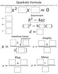 Pin By Amy Brooks On Charts Teaching Algebra Quadratics Quadratic Formula