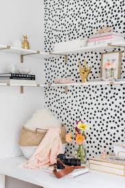 Black And White Polka Dot Wallpaper In Room Okay Is It Bad That I Now Want A Polka Dot Wall In My Future Craft Room Yup It S Bedroom Wallpaper Black And White Spotted Wallpaper Black And White Office
