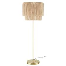 Codes promo, ventes flash, livraison offerte, trouvez le produit de vos rêves à prix réduit ! Lampadaire En Metal Dore Abat Jour En Fibre Vegetale H152 Nordern Maisons Du Monde