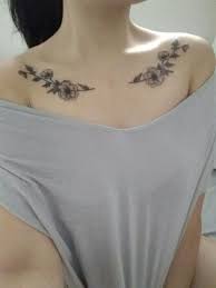 Poppyflower Poppytattoo Collarbonetattoo Collar Bone Tattoo Front Shoulder Tattoos Shoulder Tattoos For Women