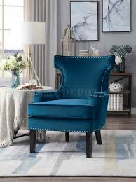 Enjoy these grand christopher knight home kassi accent chairs (set of 2) at your next party. Lapis Set Of 2 Accent Chairs 1190bu In Blue Velvet Homelegance