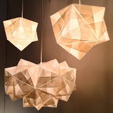 Inhabitat Nyc On Instagram Ameico Design Is Showing Off These Lovely Paper Origami Lamps At Icff Nyc D Lampe En Papier Deco Maison Interieur Deco Maison