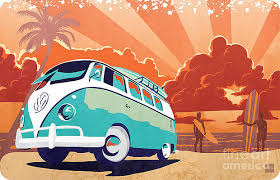 The lines are slightly tilted. Vw Bus Wall Art Fine Art America