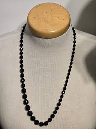 Black Beaded Necklace