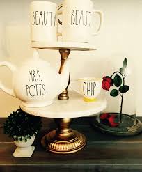 Rae Dunn Beauty The Beast Display Absolutely Love My Collection Disney Home Decor Rae Dunn Rae Dunn Collection
