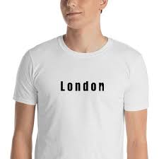 T Shirt London Avec Silhouette De Big Ben Bon T Shirt Ajuste Il Est En Coton Avec L Encolure Et Les Manches A Double Cout T Shirt Shirts Embroidered Tshirt