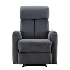 Gray Power Reclining Recliners Living Room Furniture The Home Depot