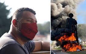 Justiça determina prisão do terrorista que participou do incêndio em estátua de borba gato. Zye5b Oy6e Utm