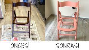 Evde Donusum Basladi Artdecohobi Acik Mercan Ve Flamingo Rengi Boyalari Tam Benlik Sandalye Boyama Seruvenimin Video Art Deco Mobilya Boyama Mobilya