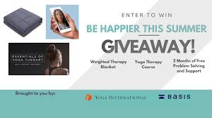 Pin By Amy Stewart On 2018 Qe 02 Contest Board Weighted Therapy Summer Giveaway Yoga Therapy