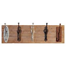 Wood Decorative Hook Rack Vip Home Garden Brown Decorative Hooks Rustic Coat Rack Modern Garden Design
