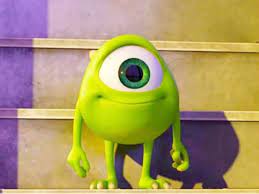 Little Cutie Kid Mike Wazowski Mini Canvas Art Disney Art Cartoon Pics