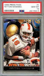 Expand set name card nbr card description total qty low price; Top 25 Peyton Manning Rookie Card List Psa Graded Rc Value