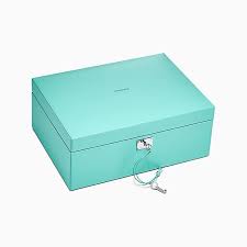 Tiffany & co sterling silver paper clip dispenser box holder vintage rare 1970. Large Jewelry Box In Tiffany Blue Leather Tiffany Co
